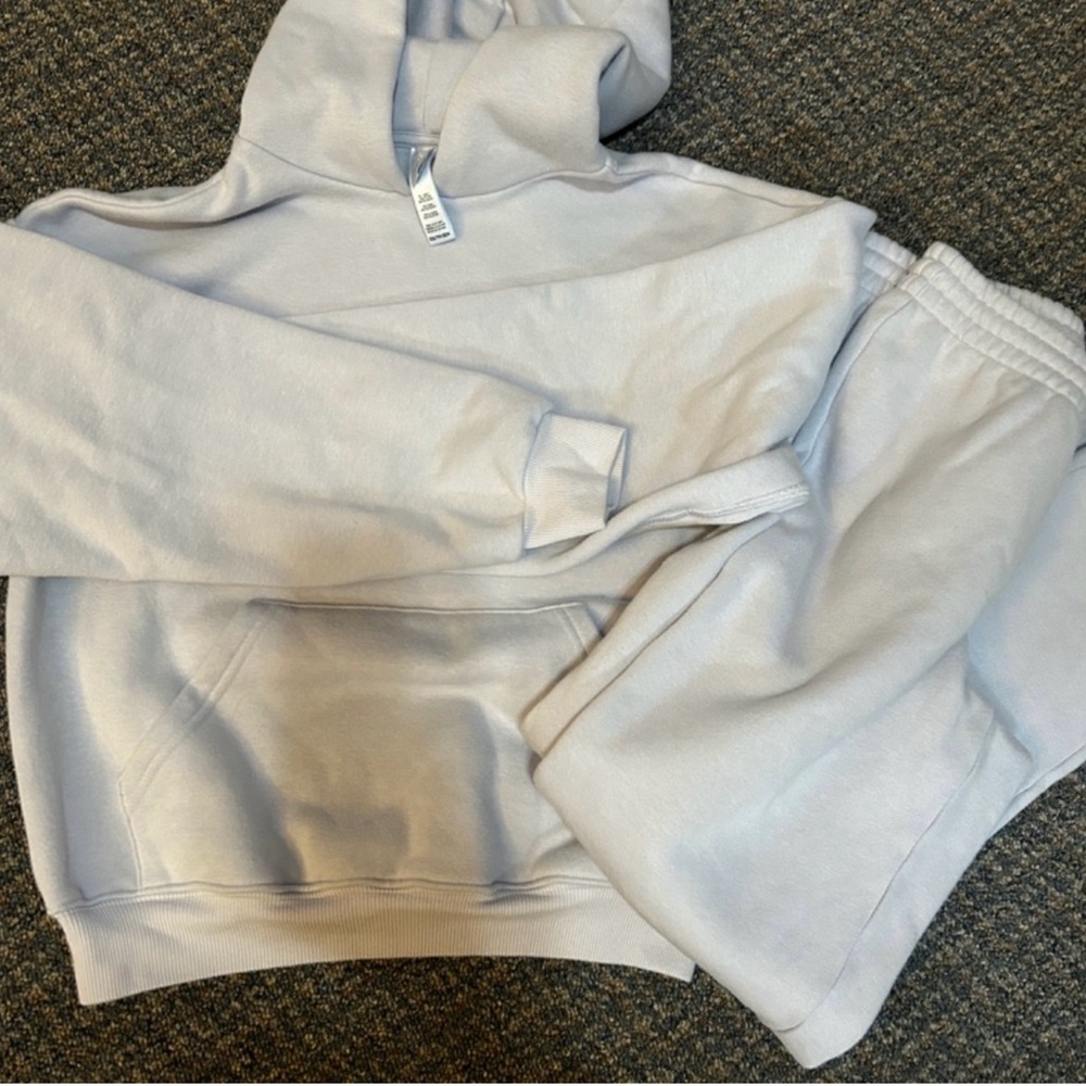 SKIMS Periwinkle Blue Sweat Set